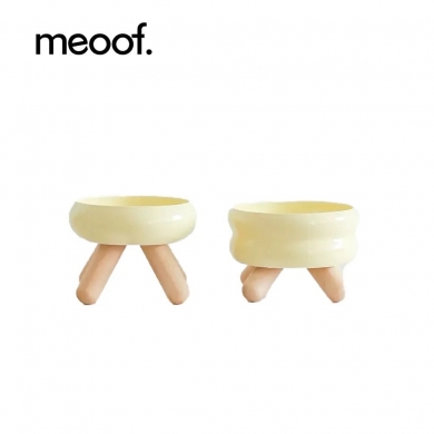 【meoof】GULU寵物陶瓷碗 起司黃