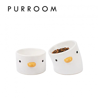 【PURROOM】小雞陶瓷寵物碗